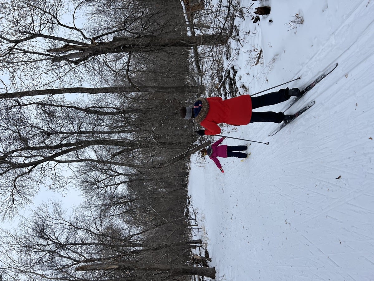 Nordic skiing with the family